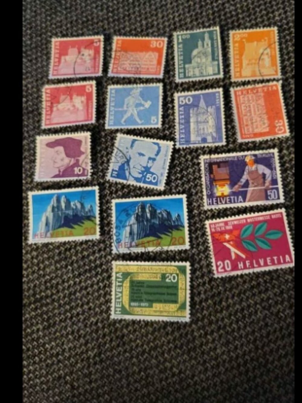 Helvetia stamp lot